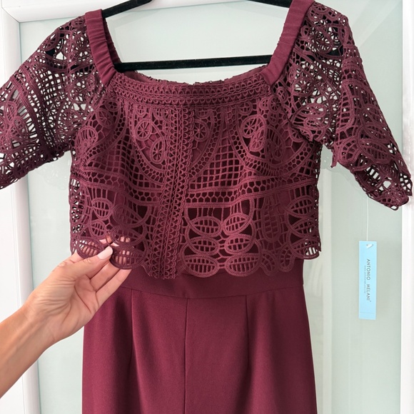 NWT, Antonio Melani "Emma" Jumpsuit - Picture 3 of 6